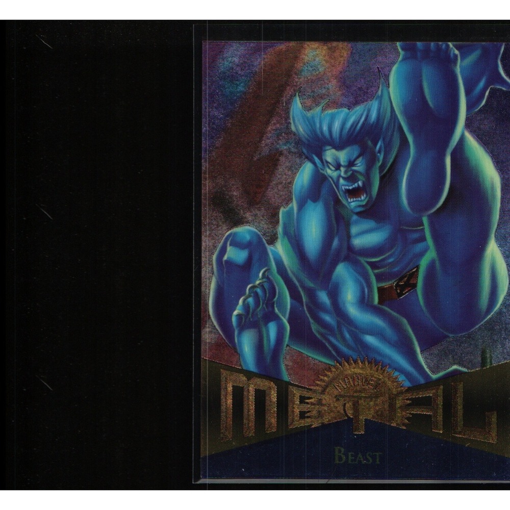 1995 Fleer Marvel Metal Beast #85 X-Men Avengers Base Card